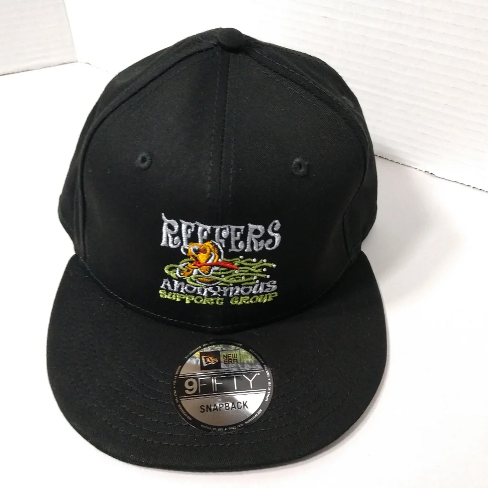 New Era Reefers Anonymous Support Group Hat Flat Brim 9 Fifty NWOT